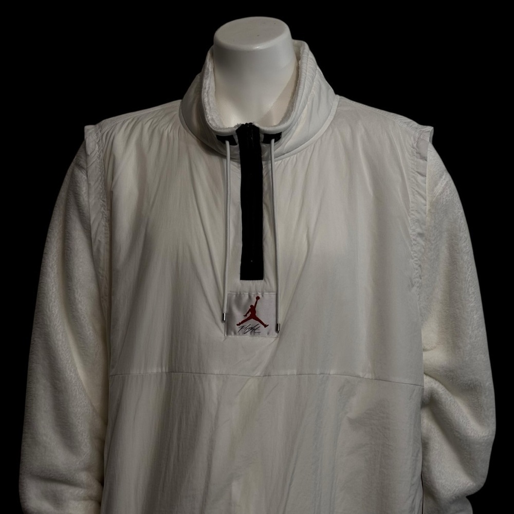 RARE VTG NIKE Jordan Flight White Jacket /Vest Windbreaker Size 3XL - Picture 4 of 9